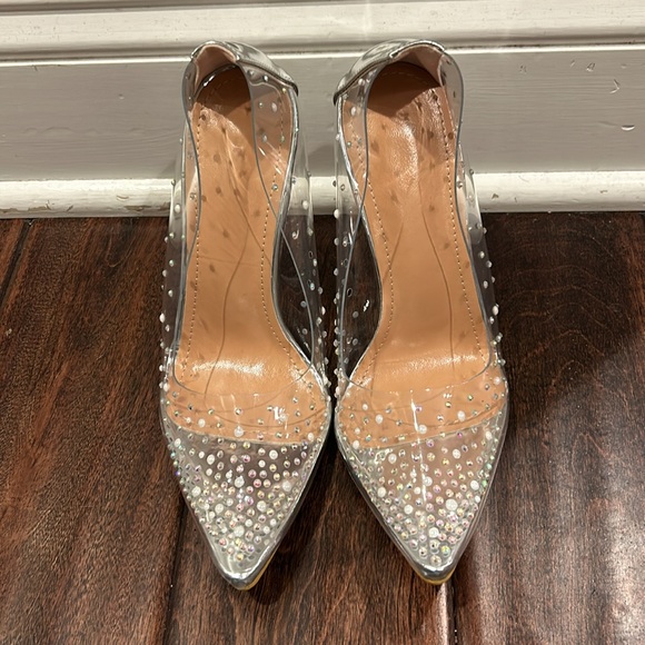 💎 NEW clear rhinestone stilettos 💎 6 - Picture 2 of 7